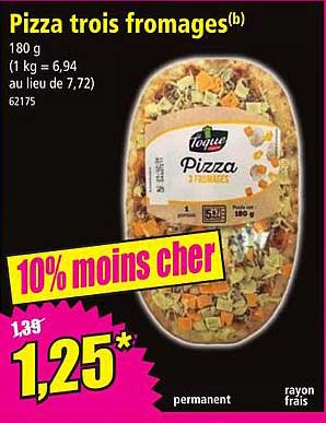 pizza trois fromages