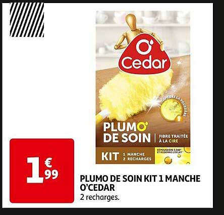 plumo de soin kit 1 manche o'cedar
