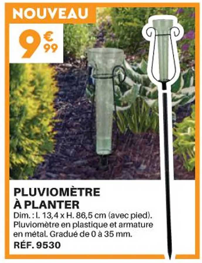 pluviomètre à planter