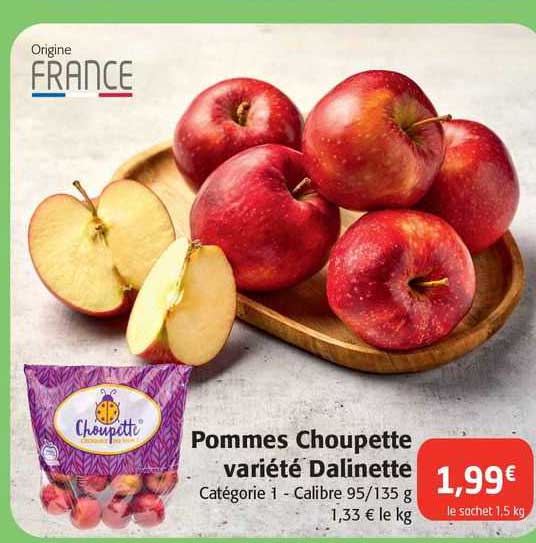 pommes choupette variété dalinette