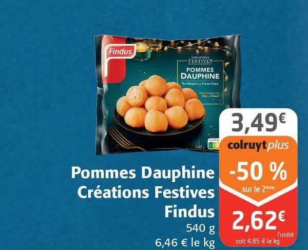 pommes dauphine créations festives findus