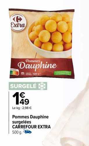Pommes Dauphine Surgelées Carrefour Extra