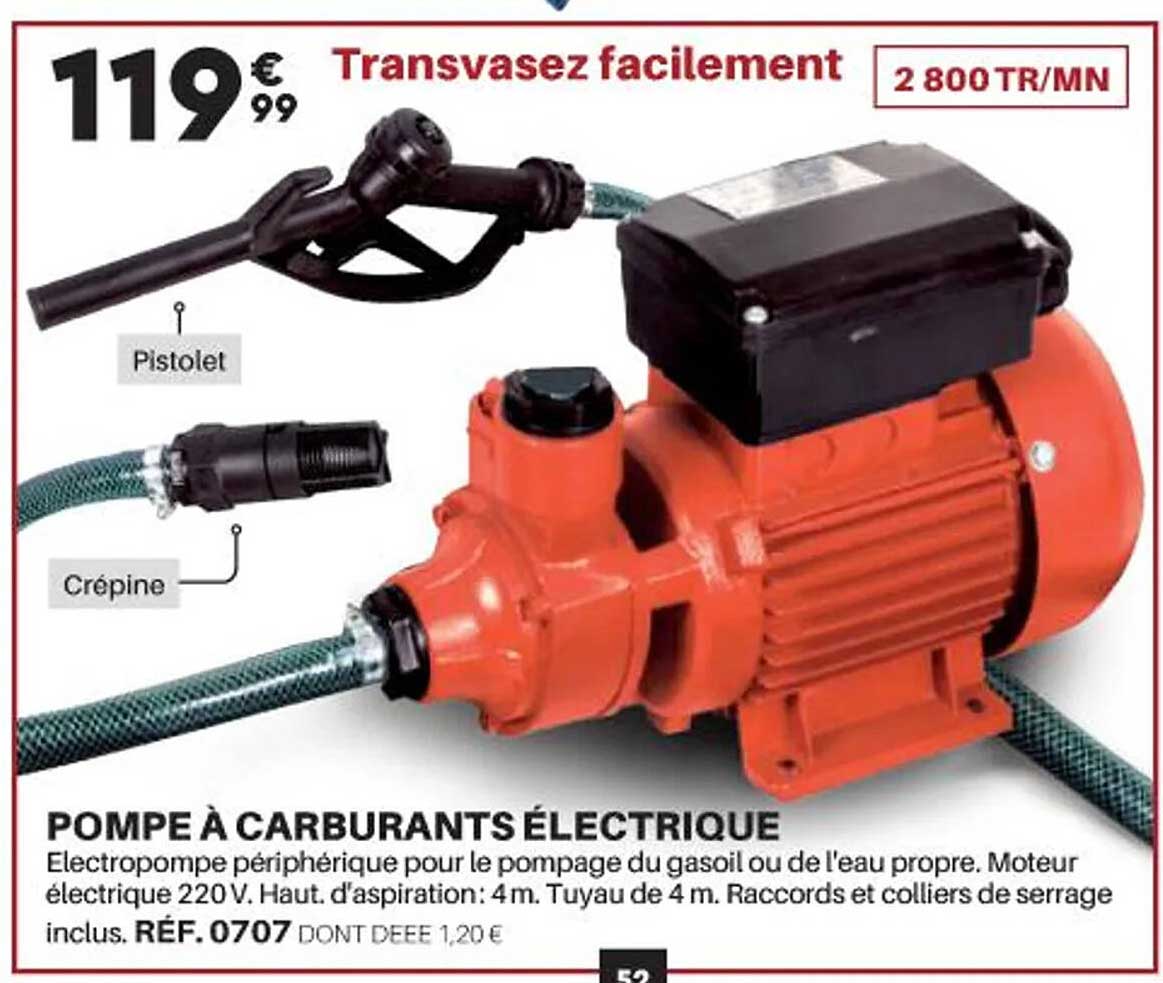 pompe à carburants électrique