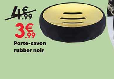 Porte-savon Rubber Noir