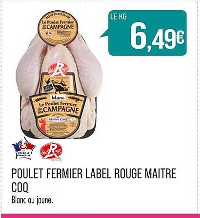 poulet fermier label rouge maître coq