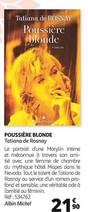 poussière blonde tatiana de rosnay