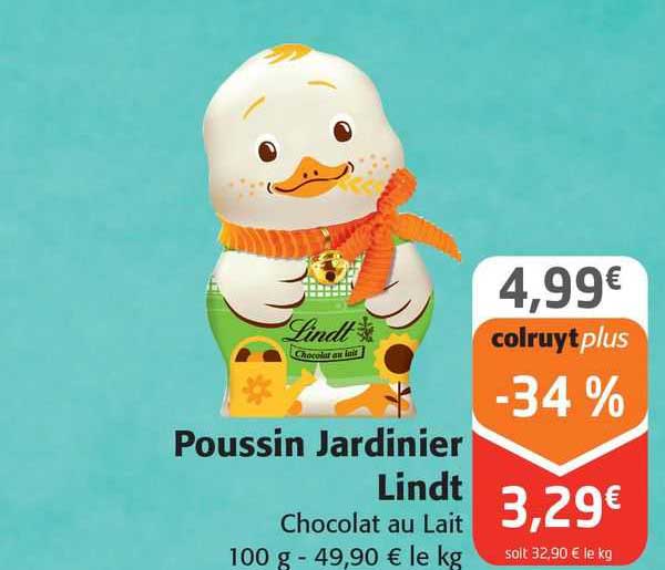 poussin jardinier lindt