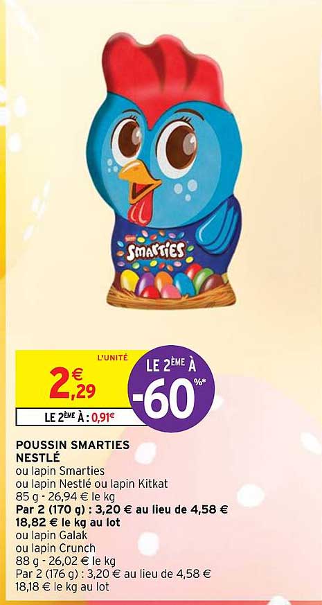 poussin smarties nestlé