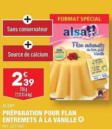 Préparation Pour Flan Entremets à La Vanille