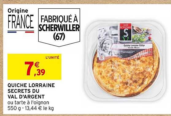 quiche lorraine secrets du val d'argent