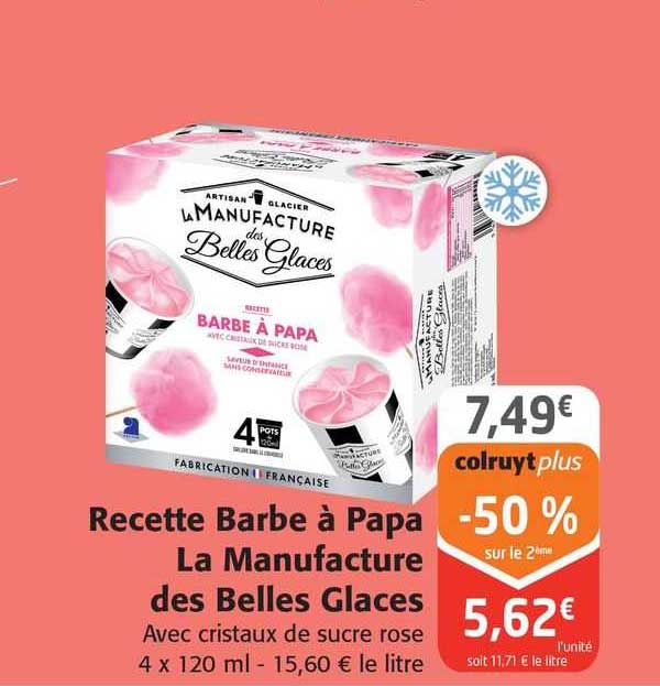 recette barbe à papa la manufacture des belles glaces