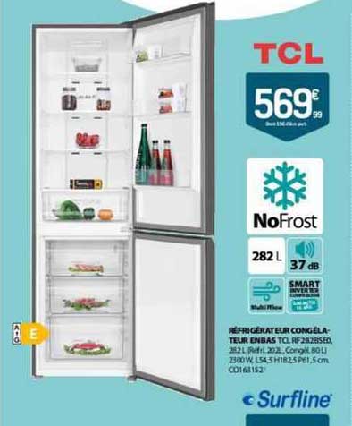 Réfrigérateur Congélateur En Bas Tcl