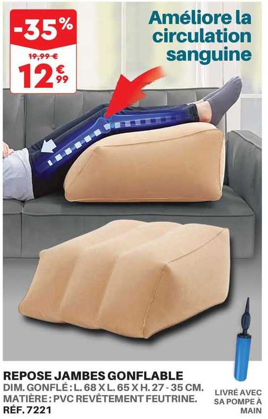 repose jambes gonflable