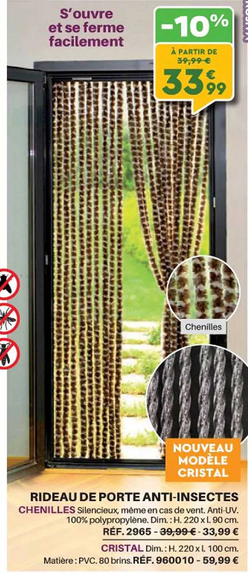 rideau de porte anti-insectes