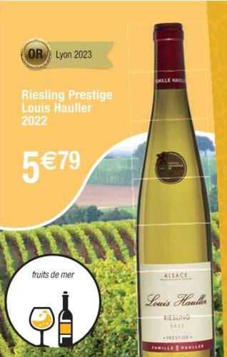 riesling prestige louis hauller 2022