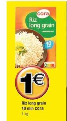 riz long grain 10 min cora