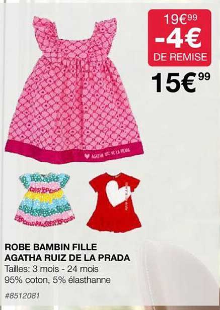robe bambin fille agatha ruiz de la prada