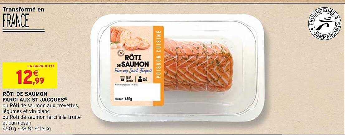 rôti de saumon farci aux st jacques