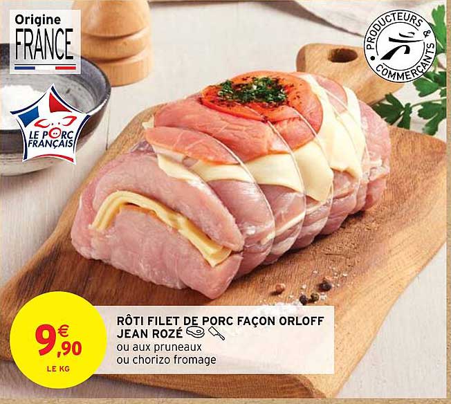 rôti filet de porc façon orloff jean rozé