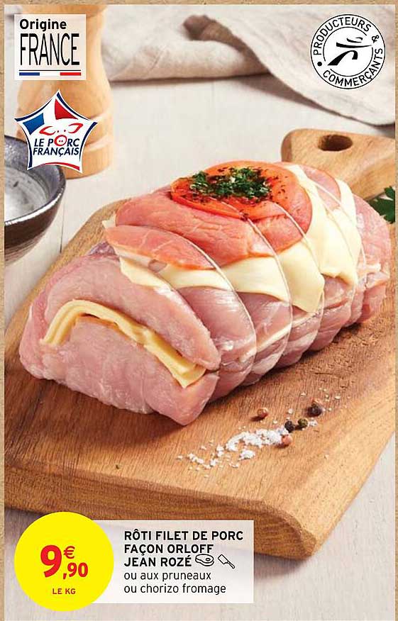 rôti filet de porc façon orloff jean rozé
