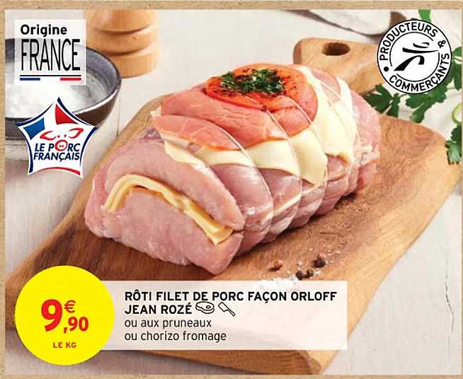 rôti filet de porc façon orloff jean rozé