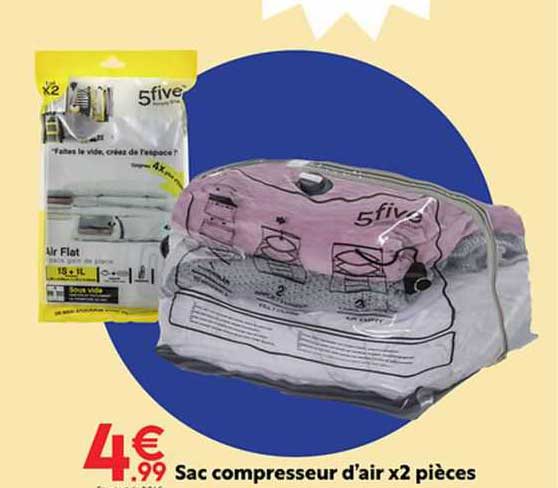sac compresseur d'air x2 pièces