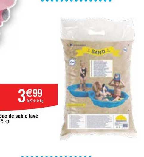 sac de sable lavé