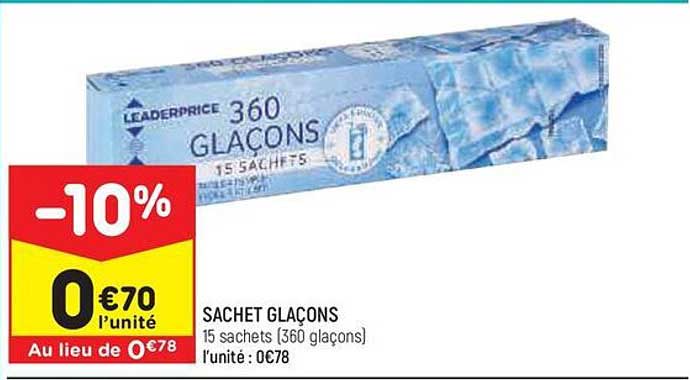 Sachet Glaçons