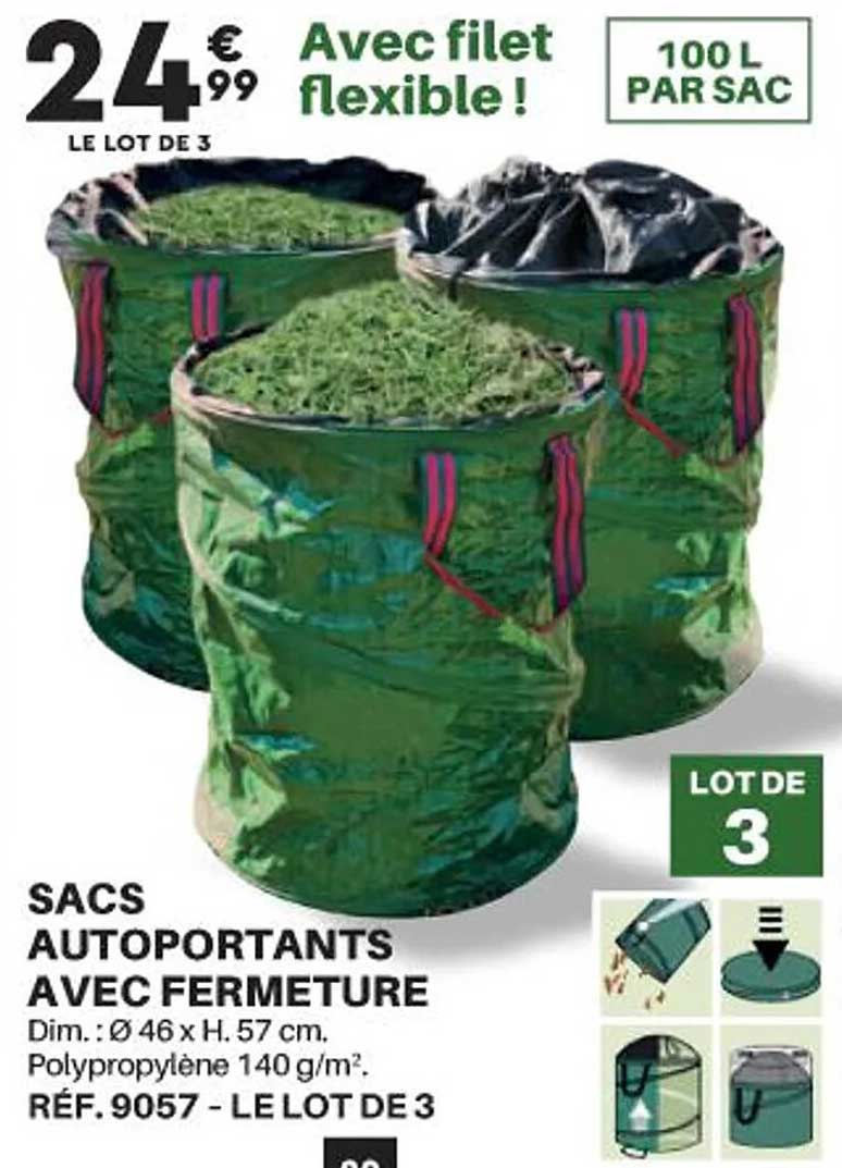 Sacs Autoportants Avec Fermeture