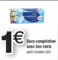 sacs congélation avec lien cora