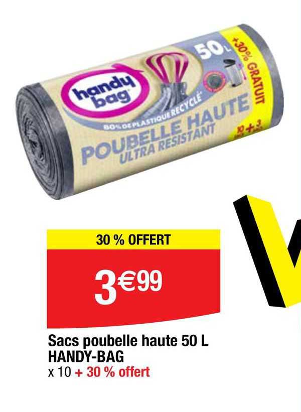 sacs poubelle haute 50 l handy-bag