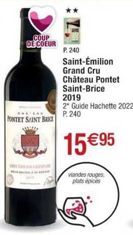 Saint-émilion Grand Cru Château Pontet Saint-brice 2019