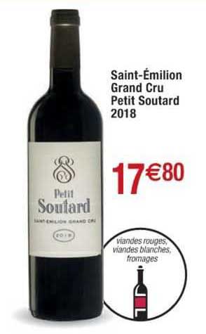 Saint-émilion Grand Cru Petit Soutard 2018