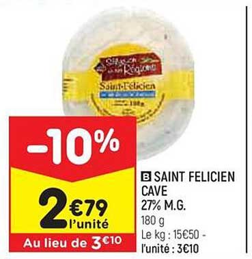 saint felicien cave 27% m.g.