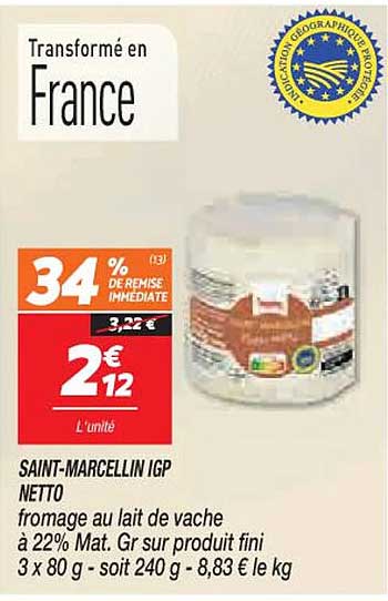 saint-marcellin igp netto