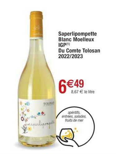 saperlipompette blanc moellex igp du comte tolosan 2022 2023
