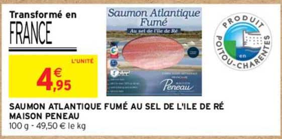 saumon atlantique fumé au sel de l'ile de ré maison peneau