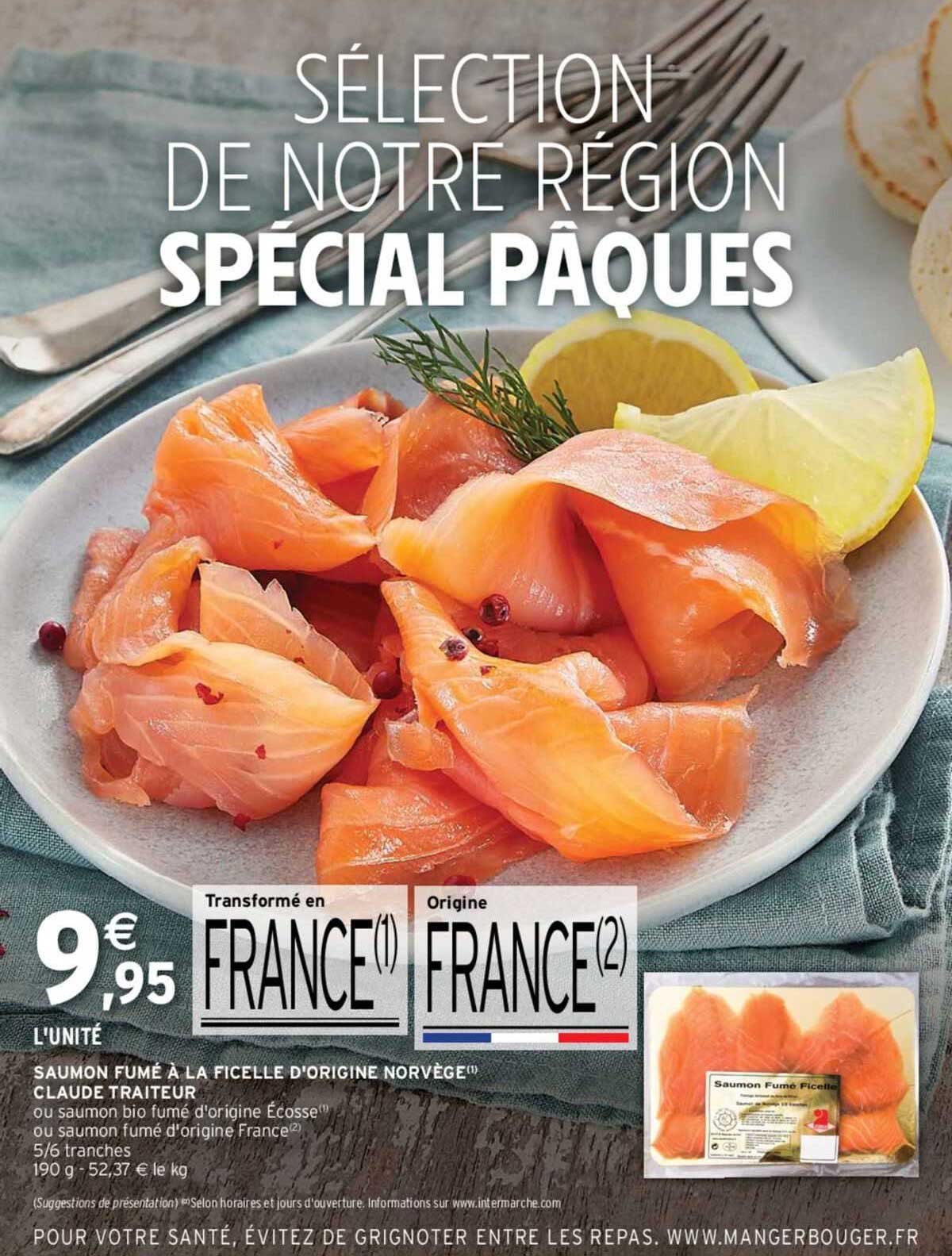 saumon fumé à la ficelle d'origine norvège claude traiteur