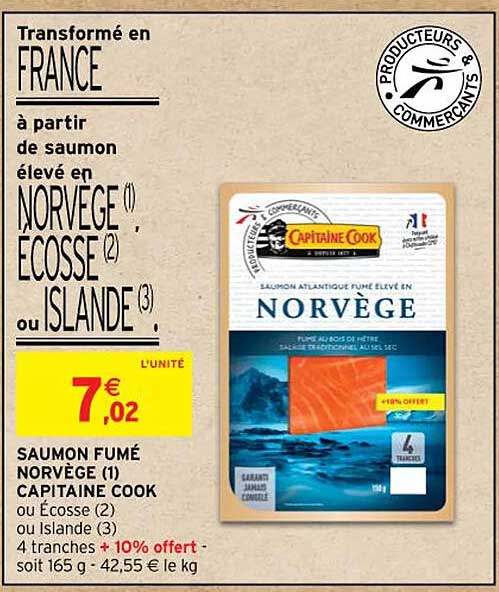 saumon fumé norvège capitaine cook