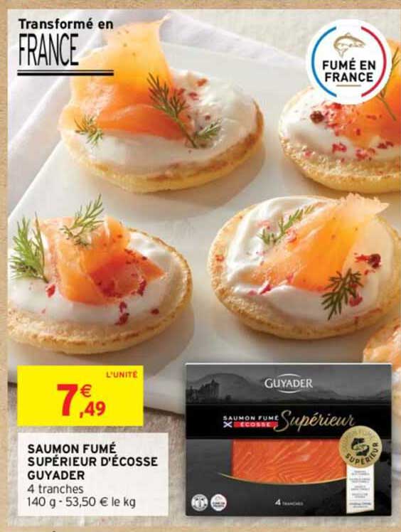 saumon fumé supérieur d'écosse guyader