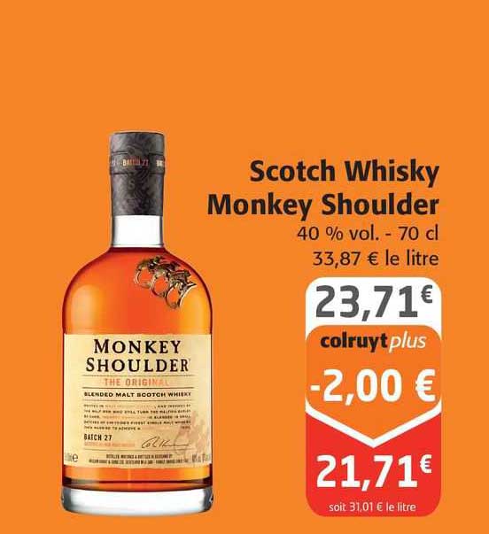 scotch whisky monkey shoulder