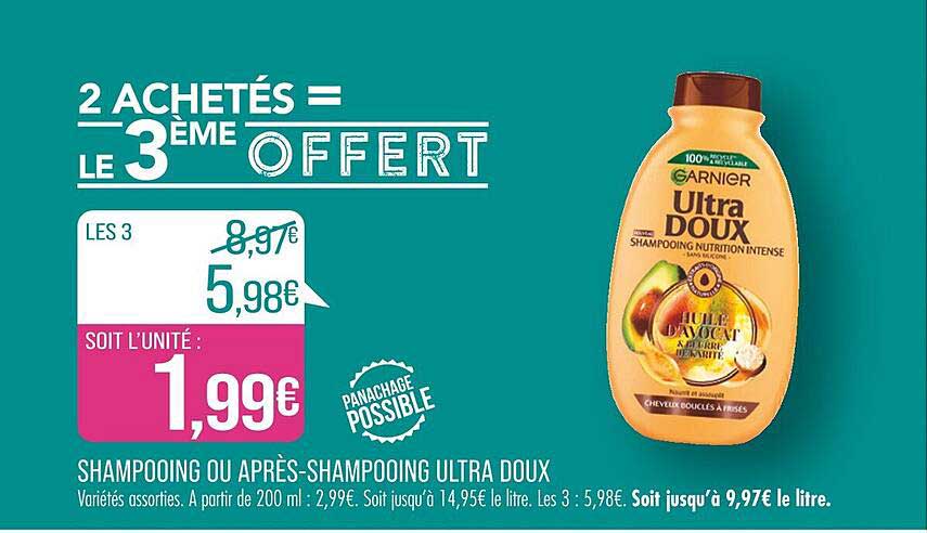 shampooing ou après-shampooing ultra doux