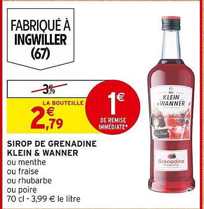 Sirop De Grenadine Klein & Wanner