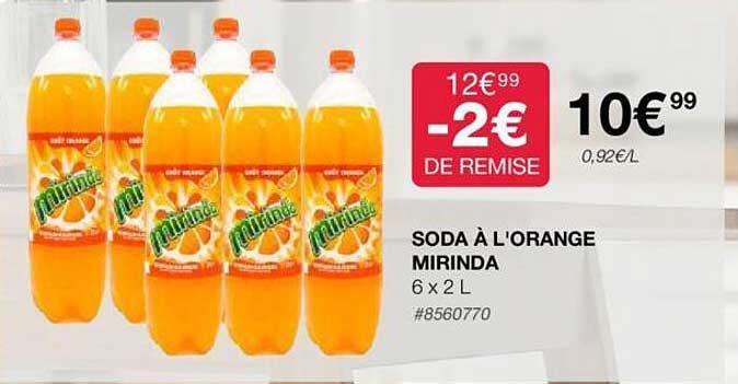 soda à l'orange mirinda