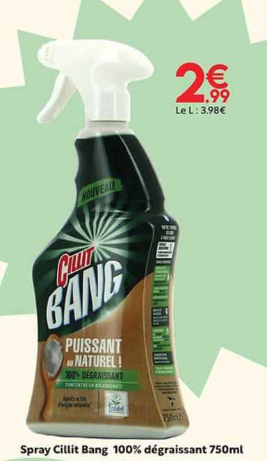 spray cillit bang 100% dégraissant
