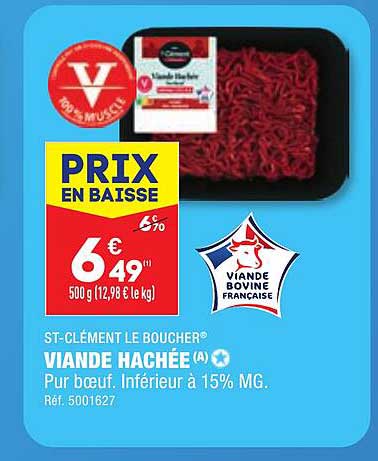 St-clément Le Boucher Viande Hachée