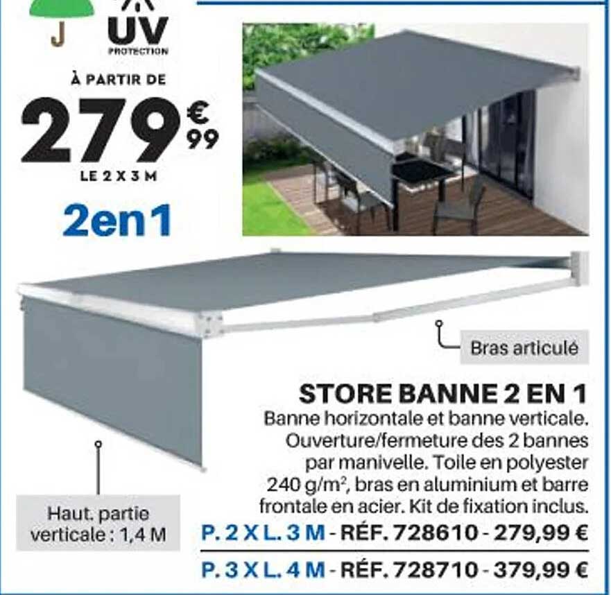 store banne 2 en 1