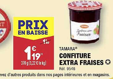 tamara confiture extra fraises