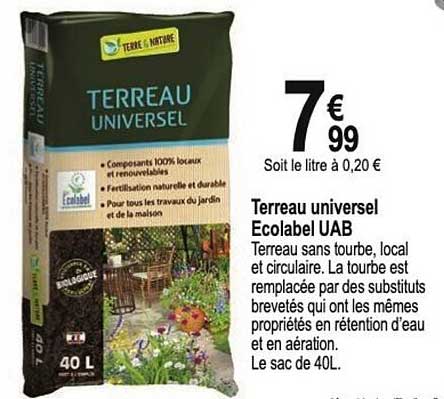 terreau universel ecolabel uab