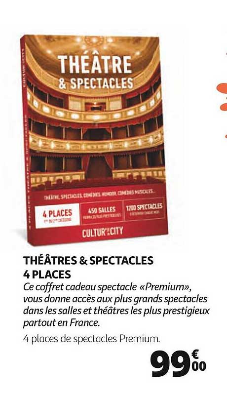 théâtres & spectacles 4 places